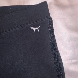 PINK Leggings with Glitter Sequins